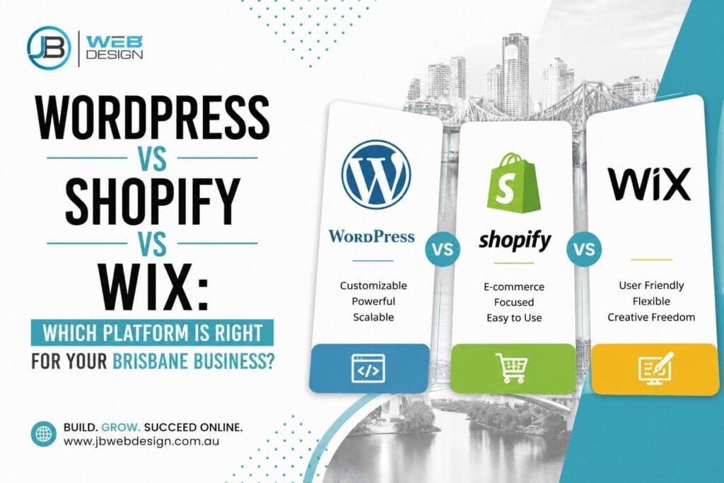 WordPress vs Shopify vs Wix: Which Platform Is Right for Your Brisbane Business?